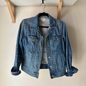 J. Crew cropped denim jean jacket